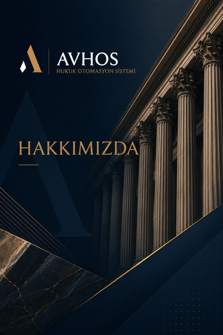 AVHOS Hukuk Otomasyon Sistemi logosu ve adliye sütunları